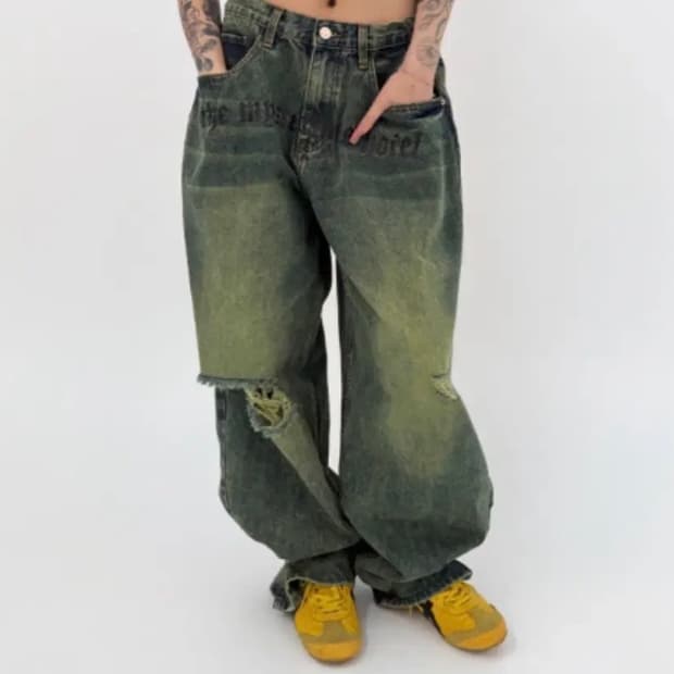 미스테리어스호텔 YELLOW WASHING JEANS