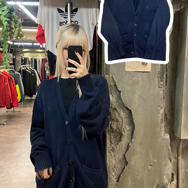 폴로 랄프로렌 가디건 네이비 M   #csz1679