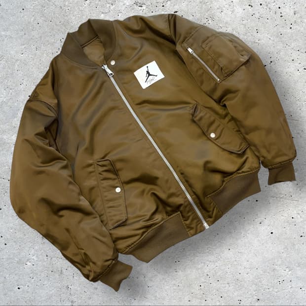 [XL] 조던 나이키 리버시블 플라이트 브라운 봄버 자켓 C619