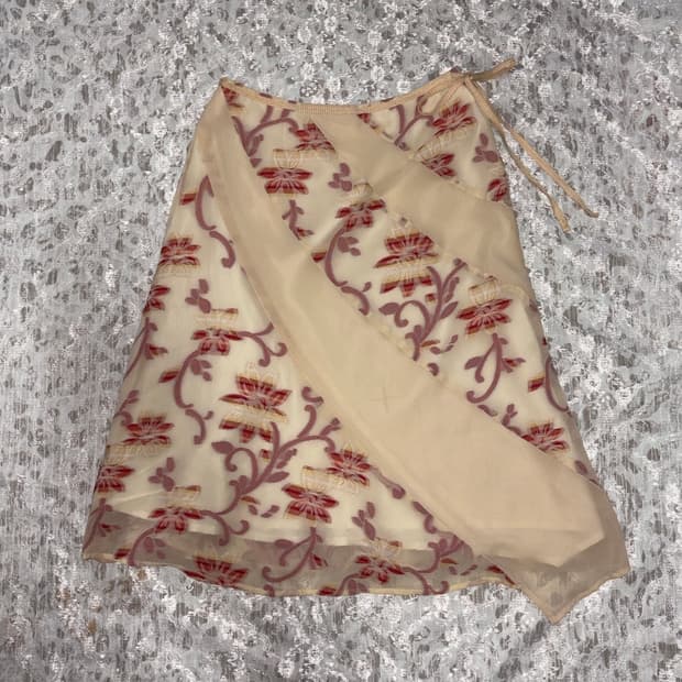 Cream skirt