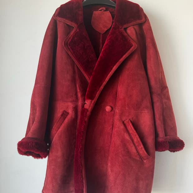 리얼레더 무스탕 빈티지