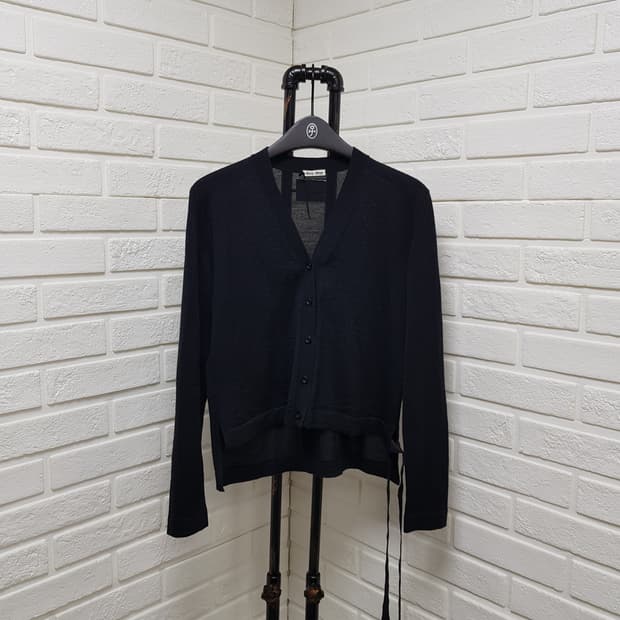 [36/정품] miumiu 미우미우 백라벨 리본 실크가디건