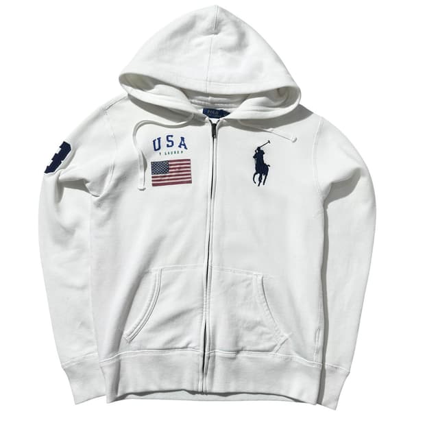 폴로 랄프로렌 빅포니 USA 성조기 후드집업
