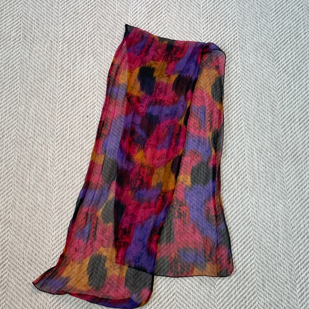 빈티지 실키 머플러 