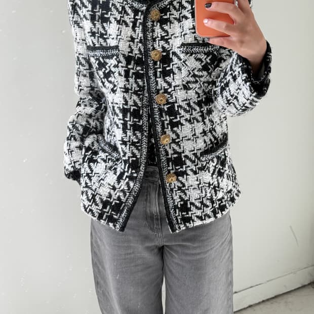 일본빈티지 BELLEVOGUE 트위드자켓