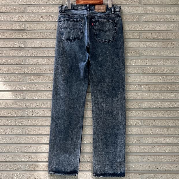[33]90's 리바이스 501 USA Made 빈티지 워싱 데님 팬츠