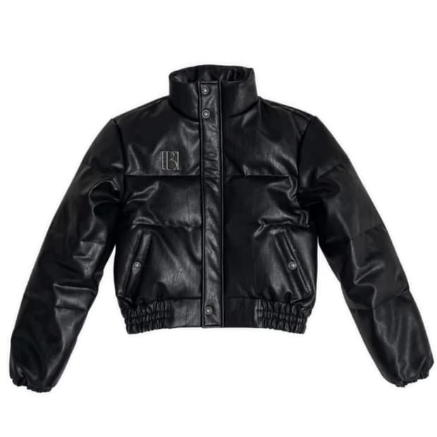 보헤미안서울 레더 패딩 덕다운 메탈 로고 22fw s사이즈