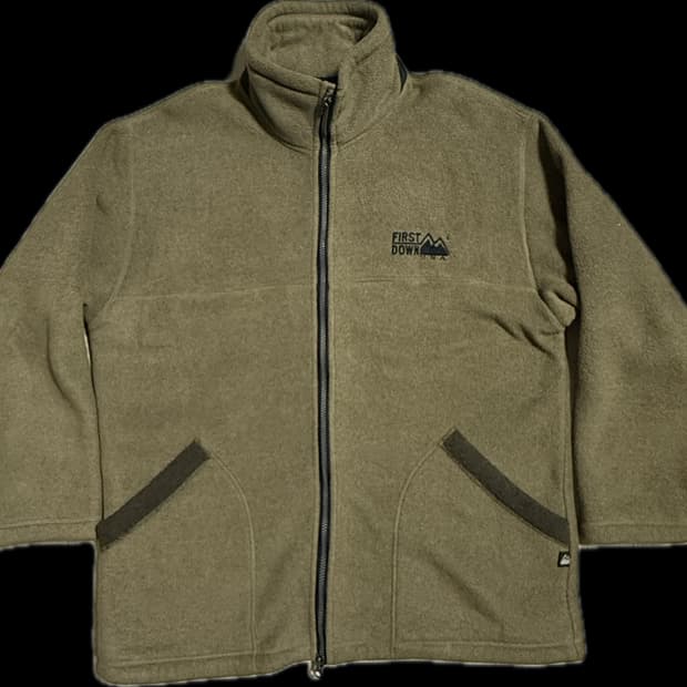 First down 플리스 자켓 카키