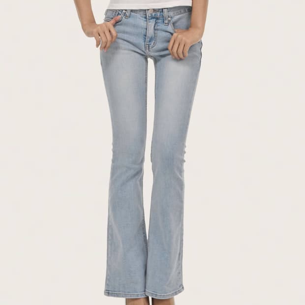 클리시어 소다 세미 로우라이즈 데님