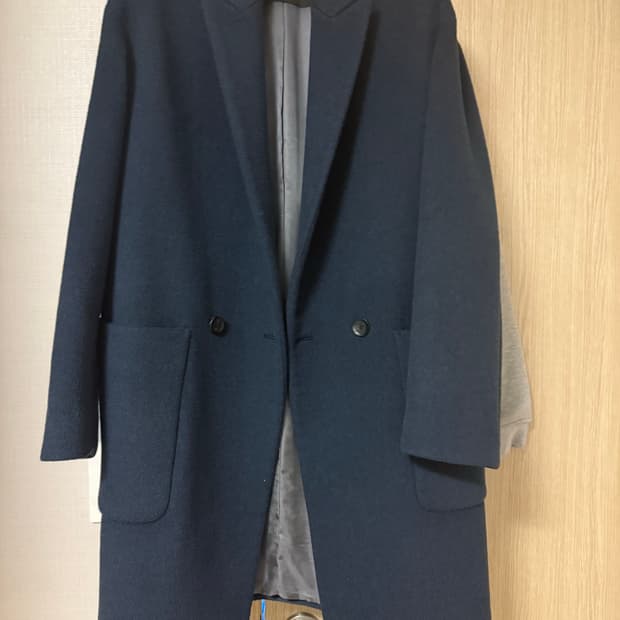 타임옴므 / 네이비오버핏 코트 / 95