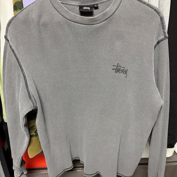 스투시 써멀 와플 롱슬리브