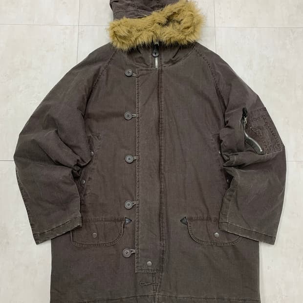 Denim lab 갈색 야상 #403