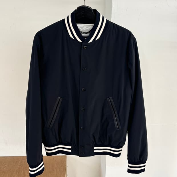 산드로 네이비 바시티 자켓