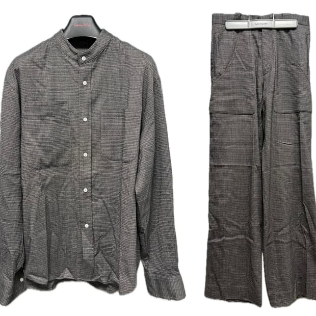 [샘플 셋업] STU 차이나 셔츠 + 팬츠 STU OFFICE