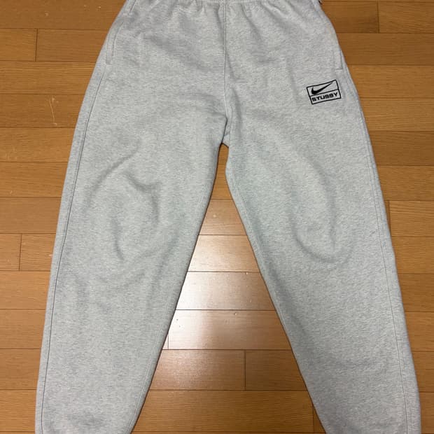 나이키 스투시 플리스 팬츠 그레이 헤더 XS 