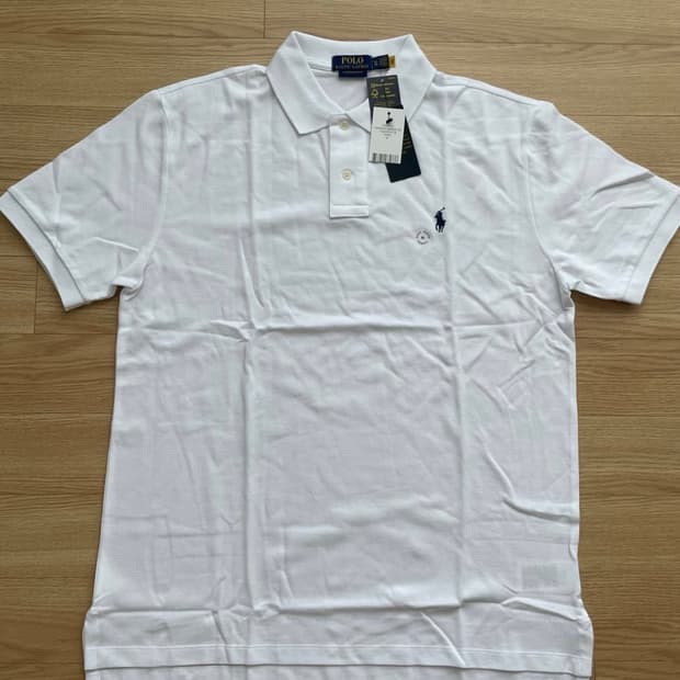 (새제품) Polo 폴로 랄프로렌 화이트 카라티 XL
