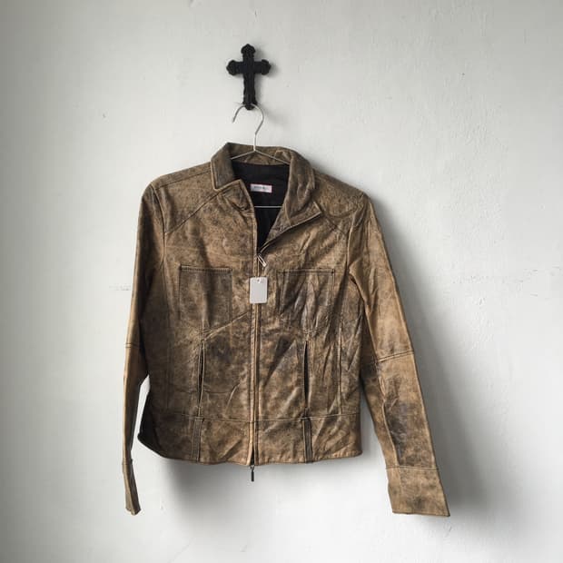 Max & co cow leather jacket