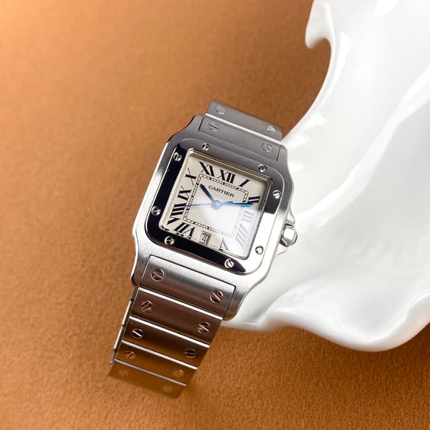 CARTIER Santos Galbee steel unisex