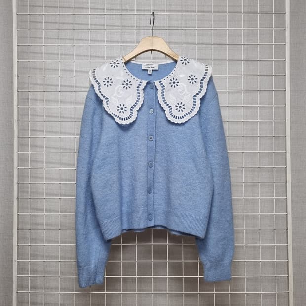 (택포) 앤아더스토리즈 세일러카라 니트가디건  M