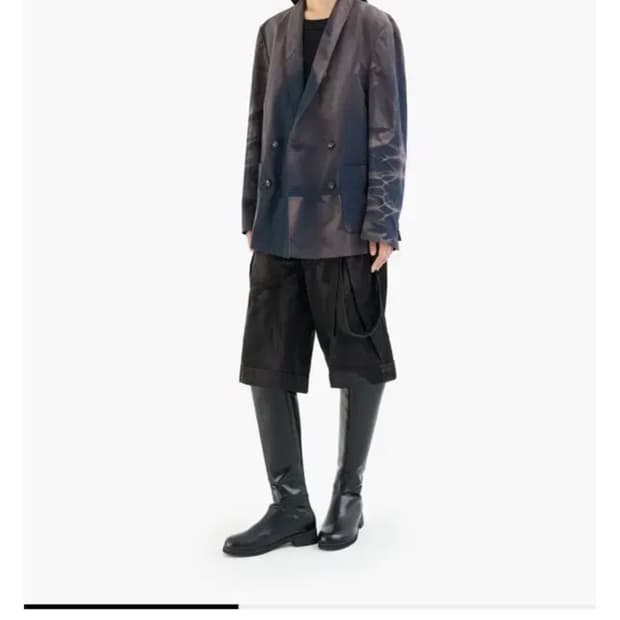지용킴 25aw 테일러드 자켓 네이비 l