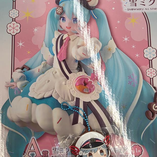 하츠네 미쿠 제일복권 a상 미개봉 , 러버참 일괄 미쿠 피규어