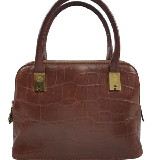 아이그너 크록패턴 숄더백