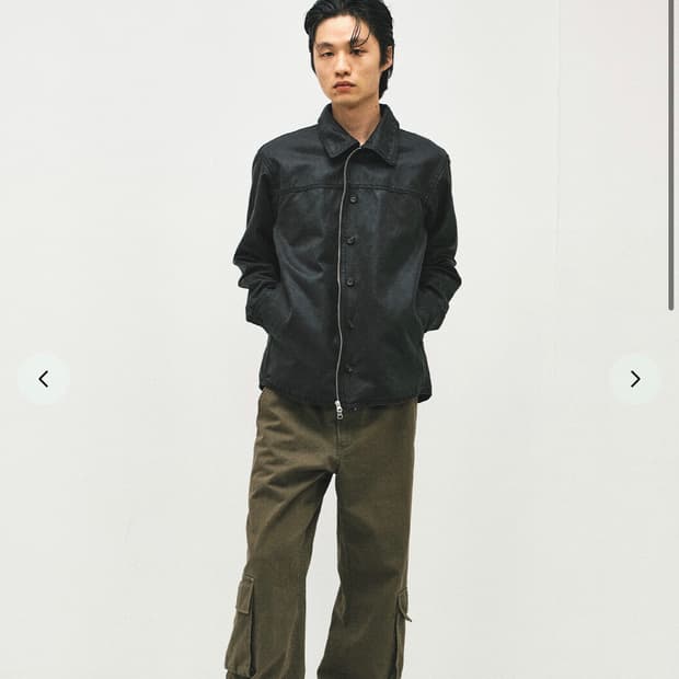 (구매)서피스에디션 버튼셔츠 자켓 블랙 브라운 m