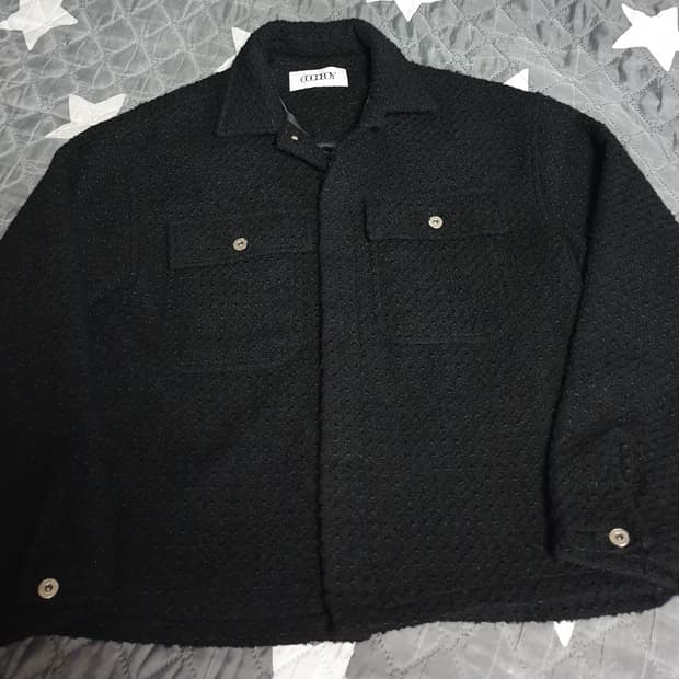 XOXO GOODBOY 윈드블록 히든버튼 트위드 자켓 (OS)