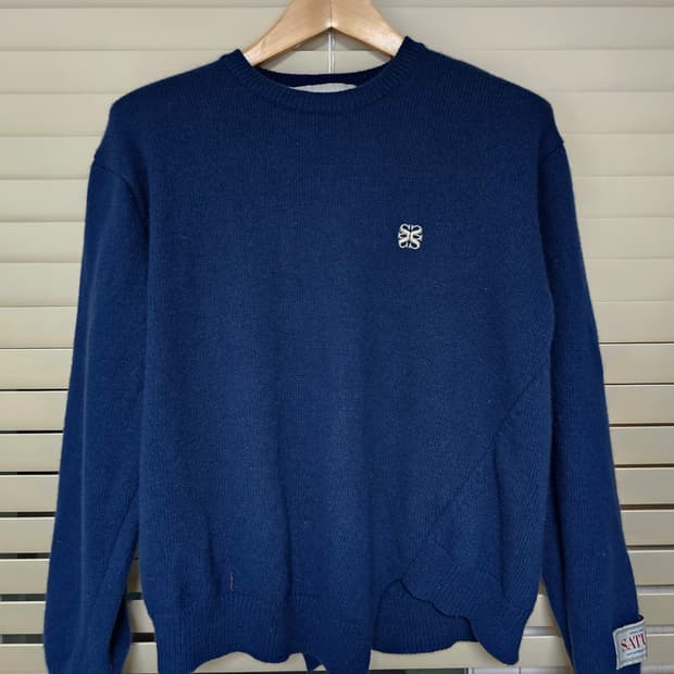 SATUR 세터 언발란스 캐시미어 블렌드 니트 100