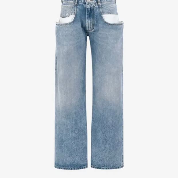 메종마르지엘라 콘트라스트 포켓 데님진(46)