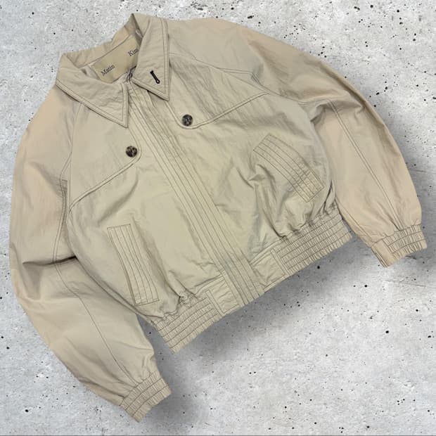 [OS] 마뗑킴 나일론 베이지 봄버 자켓 C541