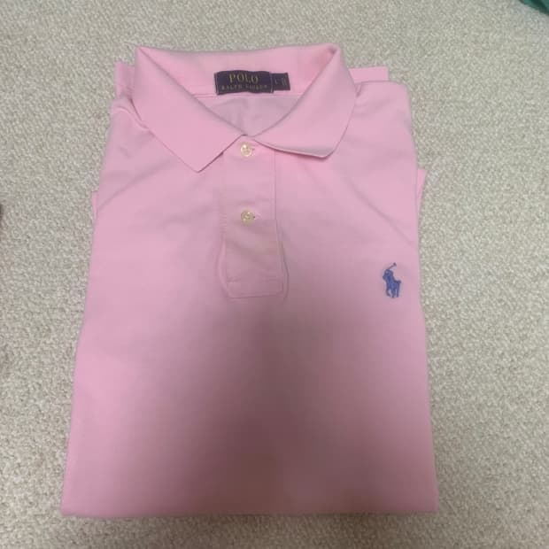 폴로 랄프로렌 핑크 반팔카라티 110
