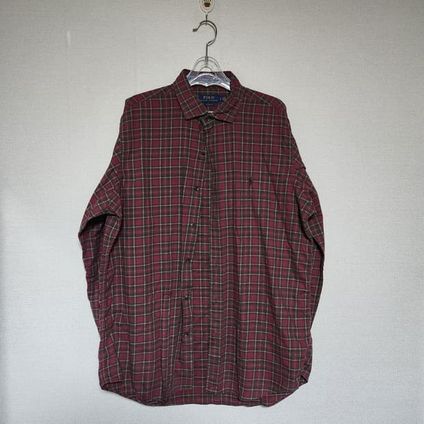 폴로랄프로렌 체크 남방 남LG