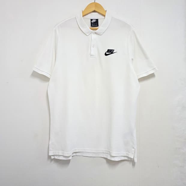 XXL 나이키 반팔 피케 폴로티 카라티 화이트