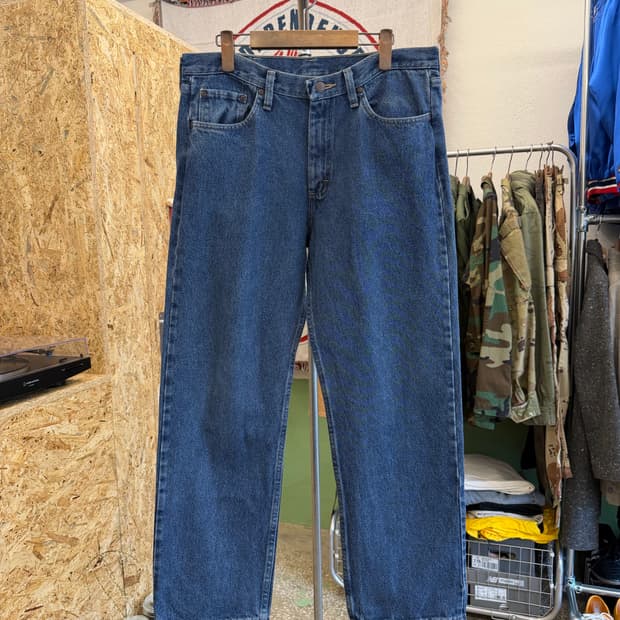 랭글러 릴렉스 핏 인디고 데님 팬츠