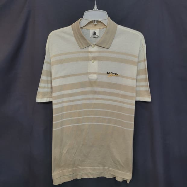 LANVIN 랑방 빈티지 자수로고 셔츠