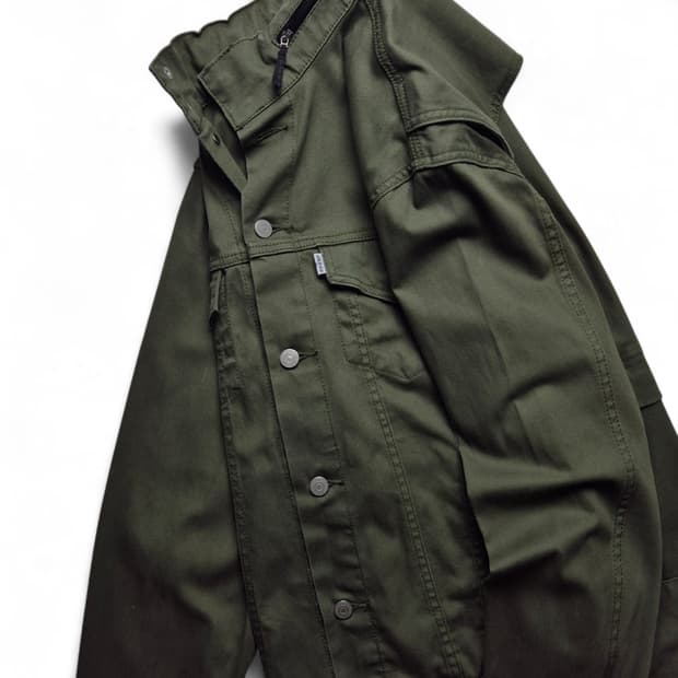 [M] 리바이스 후드 트러커 자켓