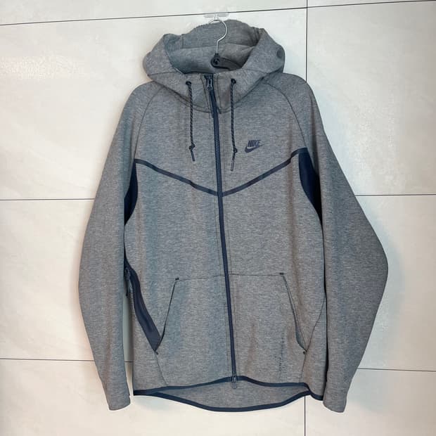 나이키 테크팩 후드집업 그레이/네이비 (L) 