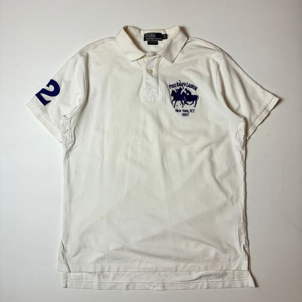 폴로 랄프로렌 10's 자수 로고 반팔 카라 티셔츠 PN8692