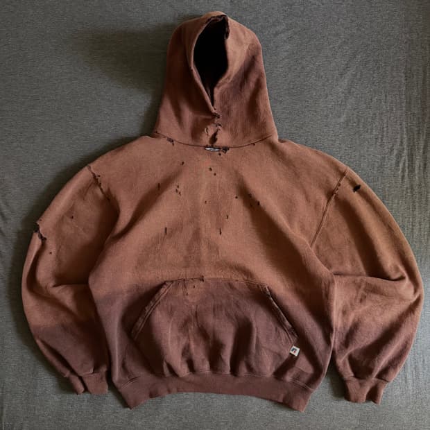빈티지 90s SunFaded Russell Hoodie
