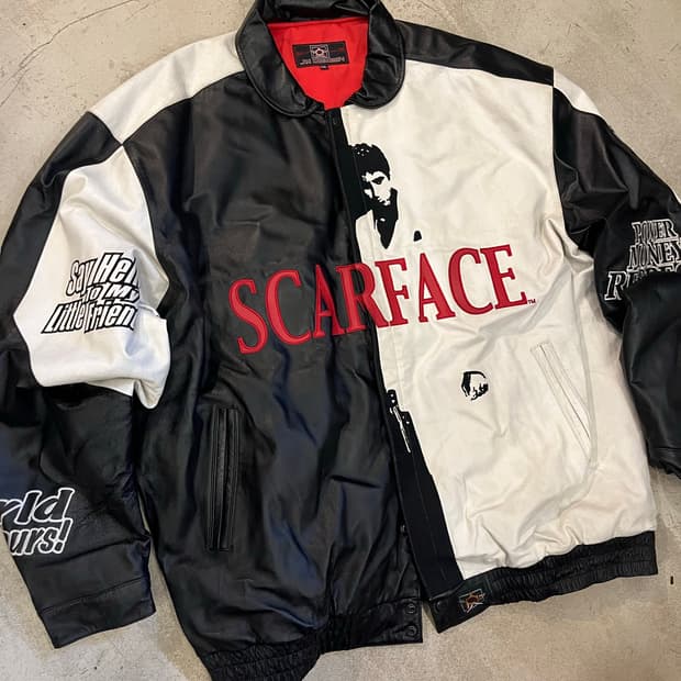 Vintage OG 90s JH 스카페이스 레더자켓