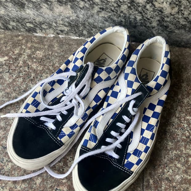 반스 스타일36 올드스쿨 체커보드 블루 270