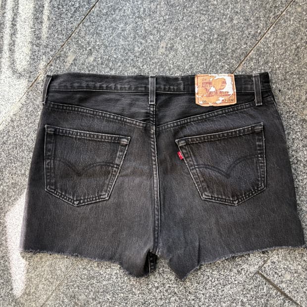 90s Levi's 501 빈티지 리바이스 쇼츠 흑청 반바지