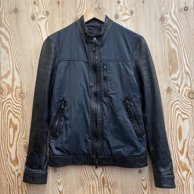 솔리드옴므 하이브리드 레더자켓