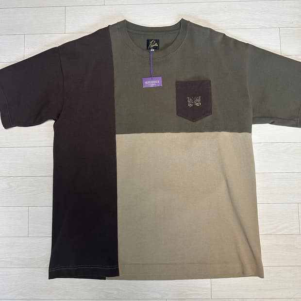 [L] 니들스 TS 콜라보 컬러블록 티셔츠