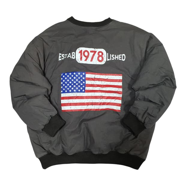 ✨ (바배) 성조기 누빔 패딩 맨투맨