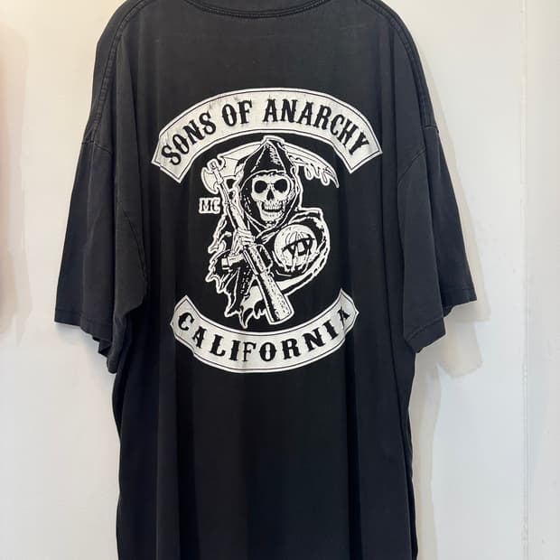USA빈티지 sons of anarchy 블랙 루즈핏 반팔티