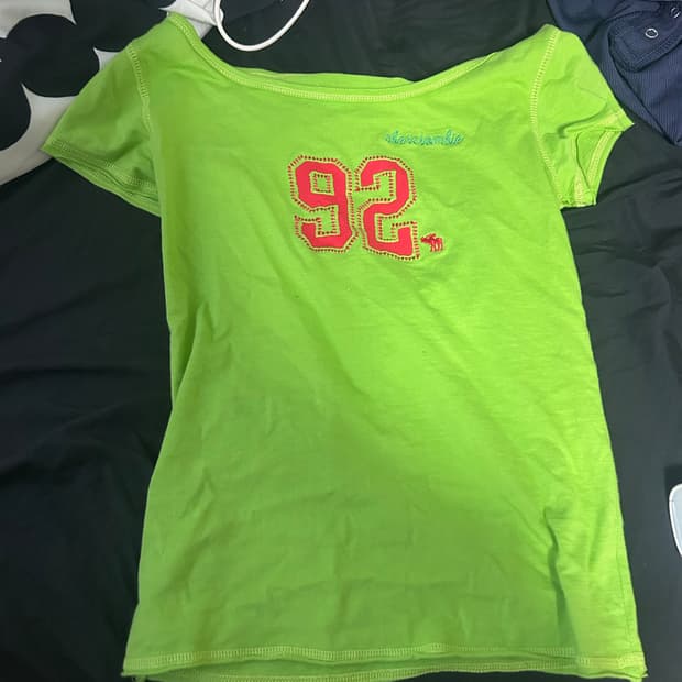 Abecrombie green lime tshirt