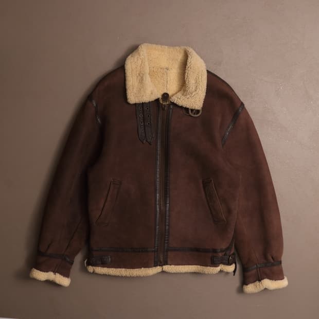 빈티지 양가죽 레더 무스탕 자켓 A1523