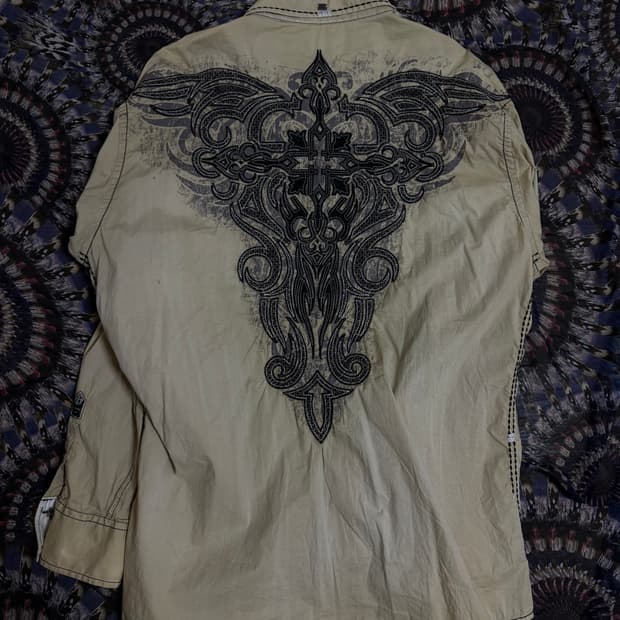 로아 빈티지 프린팅 셔츠